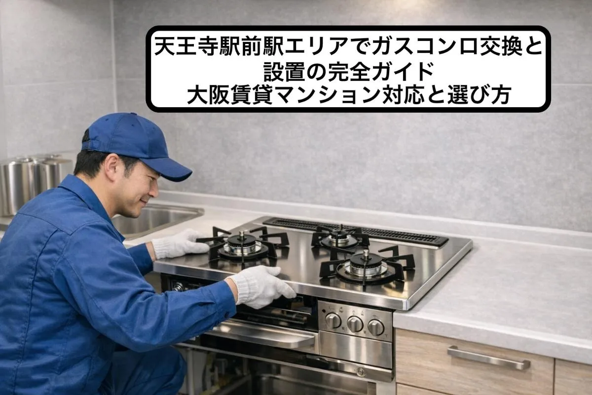 天王寺駅前駅エリアでガスコンロ交換と設置の完全ガイド｜大阪賃貸マンション対応と選び方